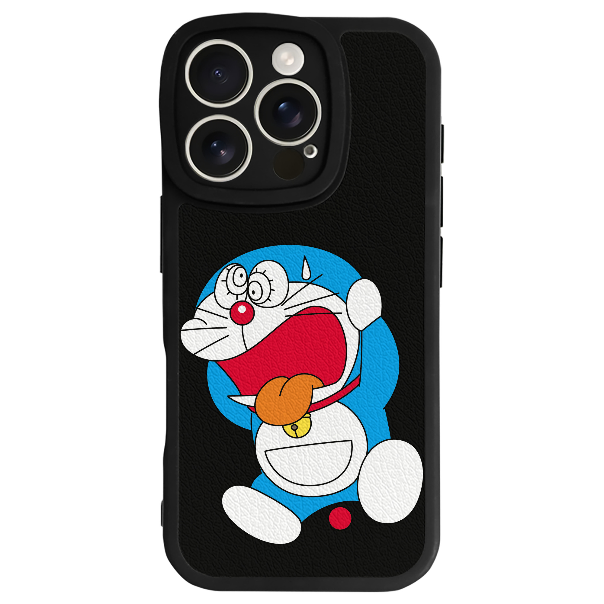 （画像用） ドラえもん Doraemon 【iPhone 16シリーズ対応】シリコンスマホケース（レザー調） 材質：シリコン